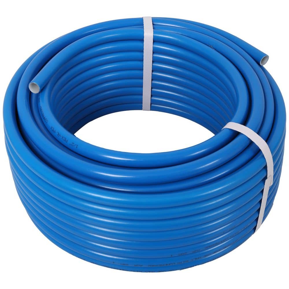 1/2 In. X 100 Ft. Plastic Air Compressor Piping High Quality PEX-AL-PEX Tubing Air Hose Kit Compressor Accessories, Blue