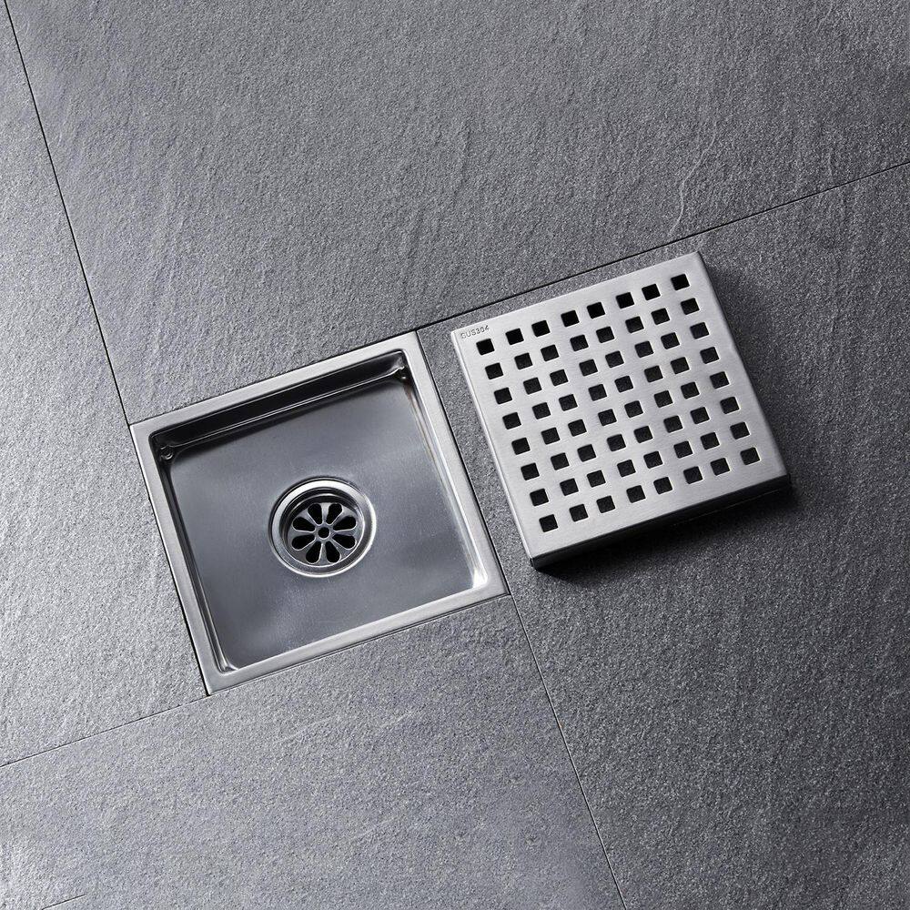 6 In. Grid Shower Floor Drain