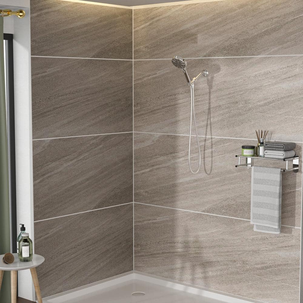 8-Spray Wall Mount Handheld Shower Head 1.8 GPM In Chrome