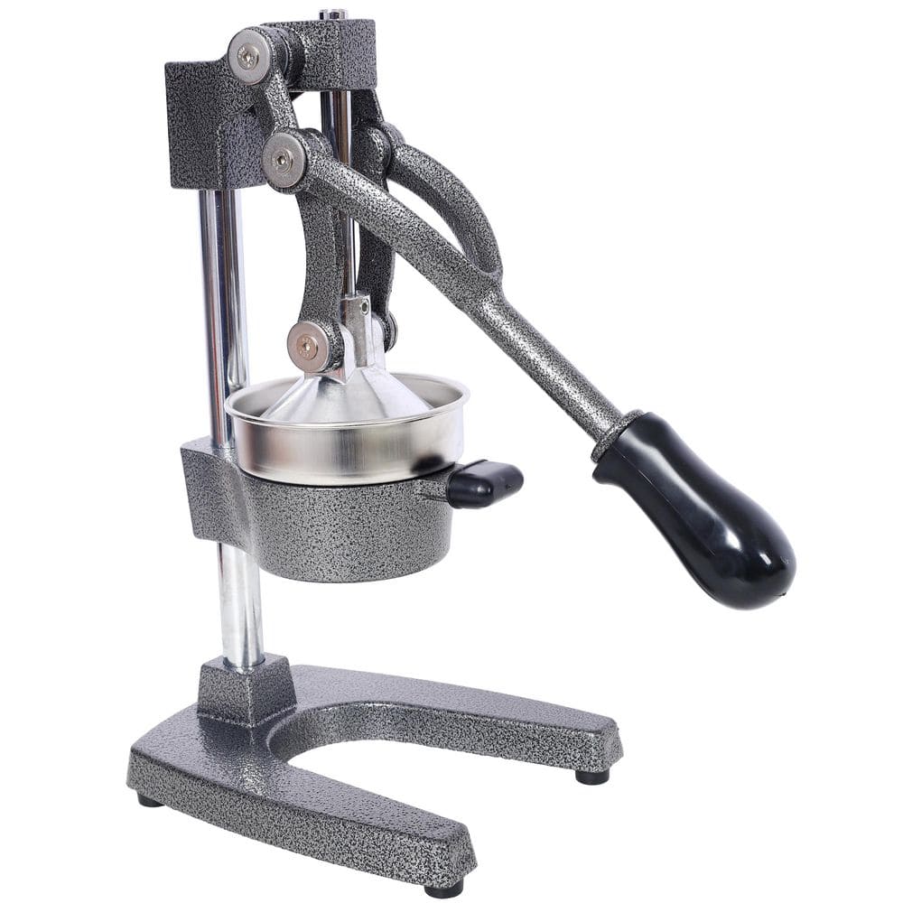 Cast Iron Citrus Juicer-Extra-Large Commercial Manual Press-Heavy Duty Grey Squeezer
