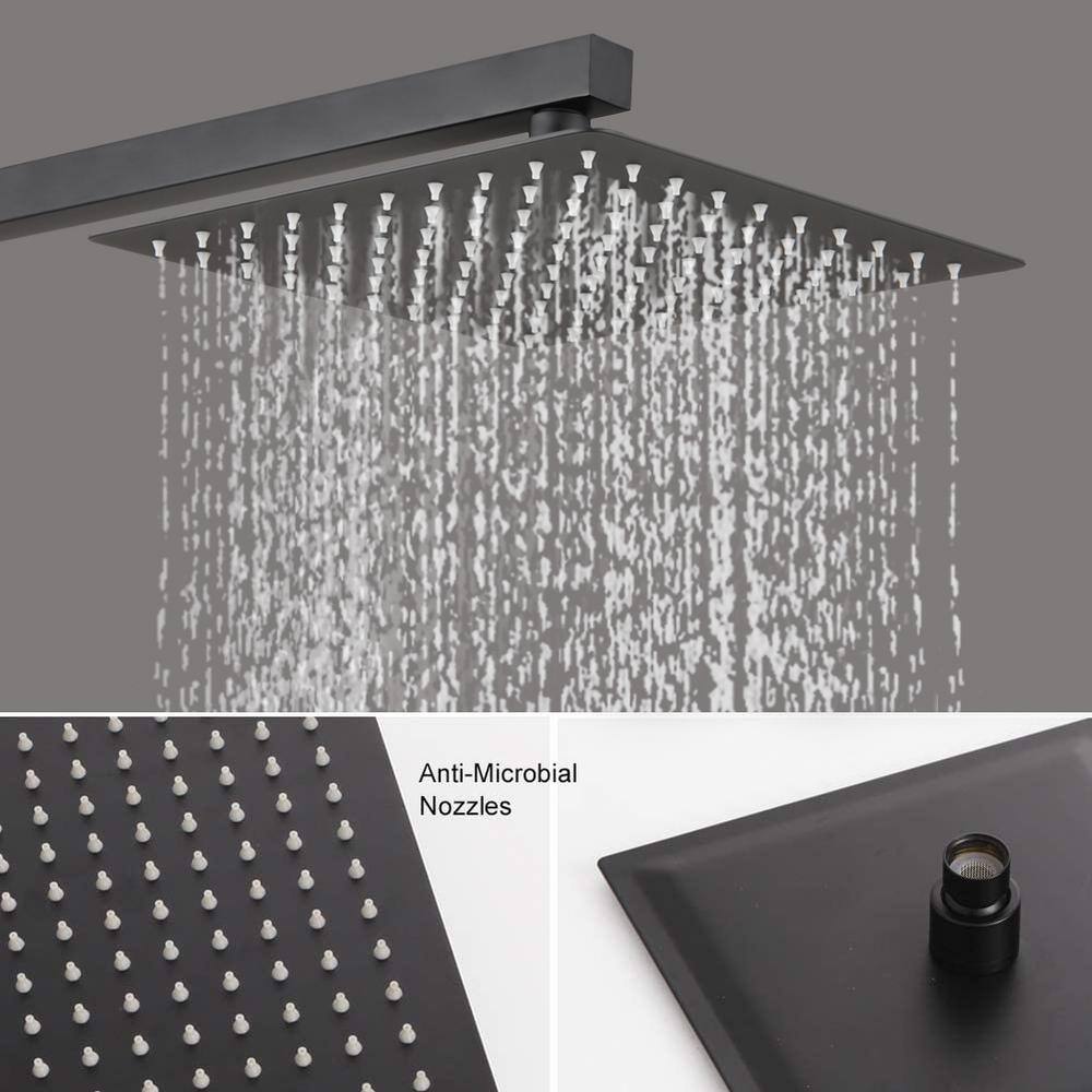 2-Handle Claw Foot Tub Faucet With Hand Shower In. Matt Black
