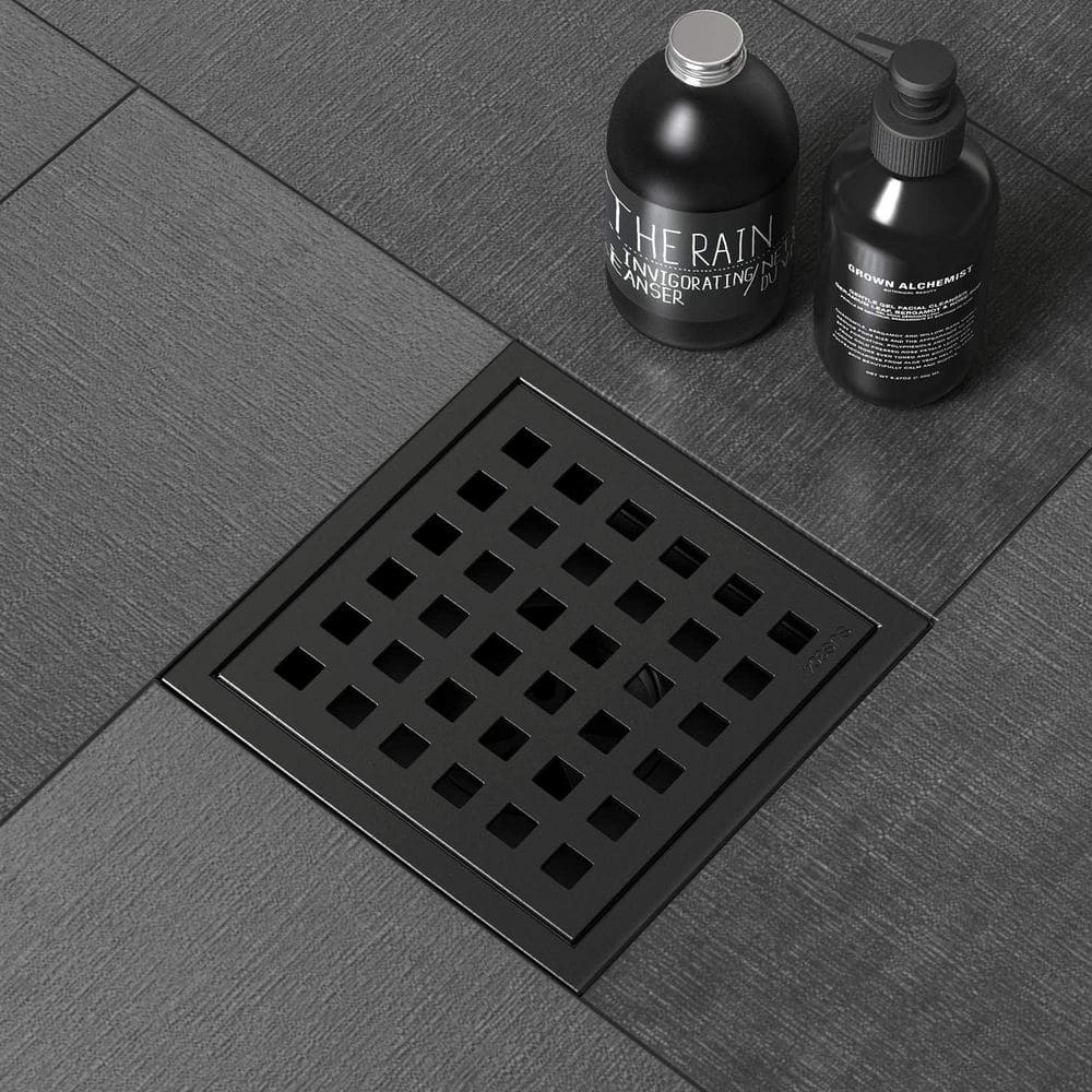 4 In. Square Shower Floor Drain