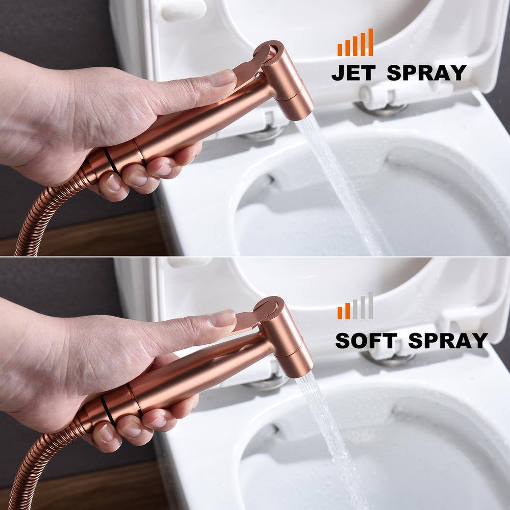 Single-Handle Bidet Faucet With Handle In Rose Gold