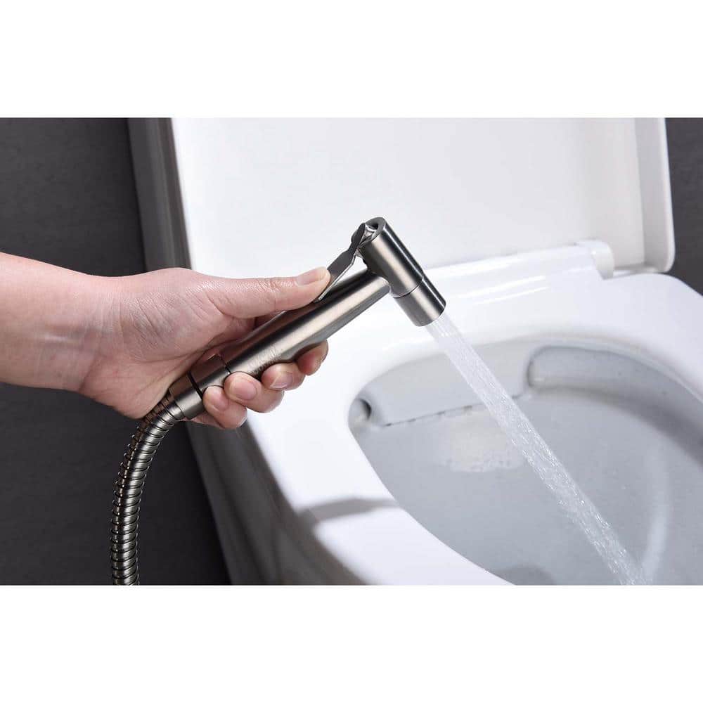 Bidet Sprayer For Toilet, Handheld Cloth Diaper Sprayer In Silver