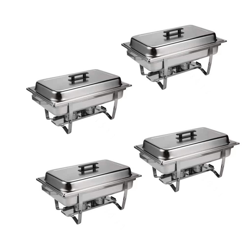 9 Qt. Silver Stainless Steel Butter Dishes