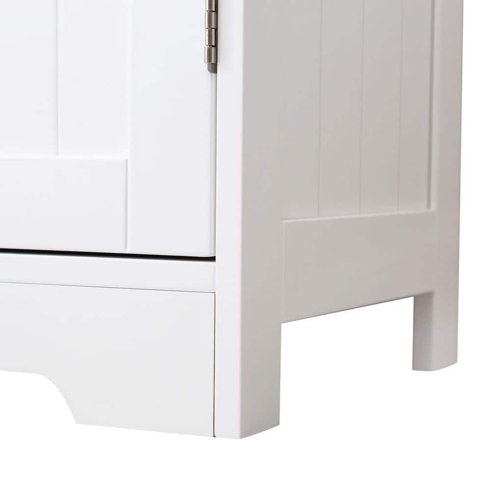 Small Bathrooom Storage Cabinet, Freestanding Storage Cabinet EntryWay Cabinet Home Storage For Living Room In White