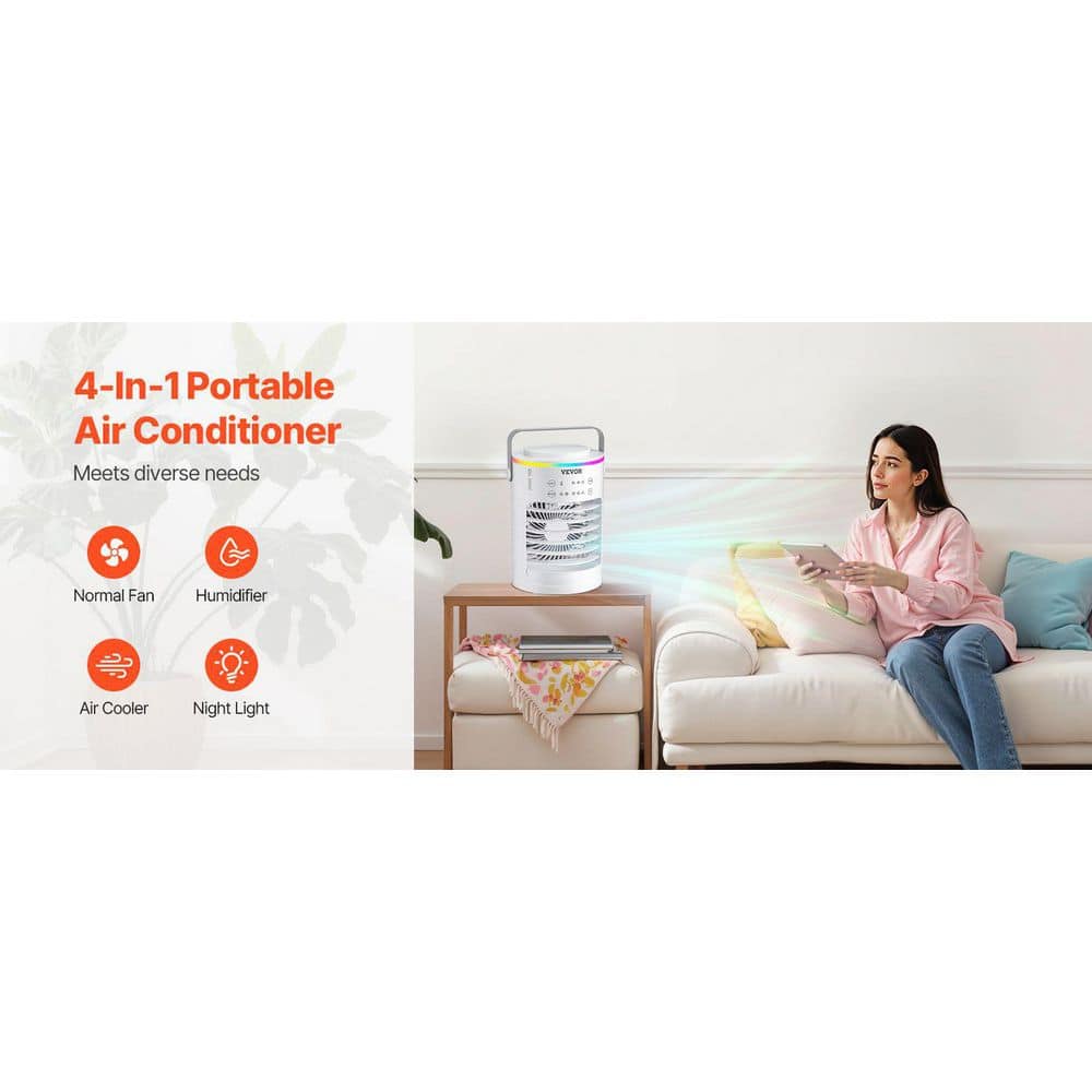 Portable Air Conditioner 14K BTU 3 In 1 AC Cool Dehumidifier Fan