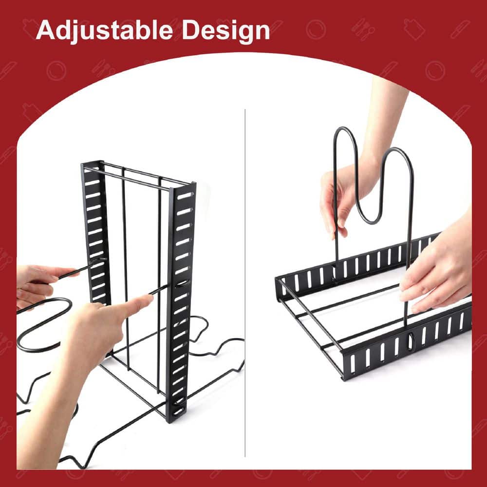  Adjustable Pot Rack, Kitchen Rack, And Storage Rack, Kitchen Organization And Storage