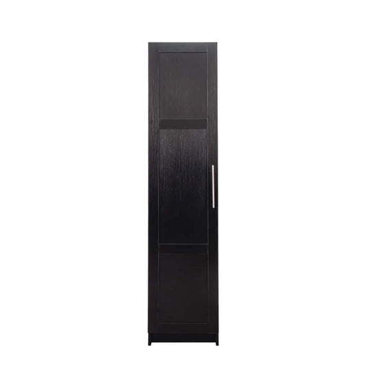  Wall Mounted Storage Cabinet, 15.75 In. D X 15.75 In. W X 70.87 In. H, Black