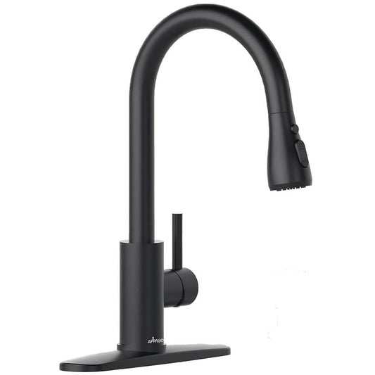  Touch-On Kitchen Faucet With Pull Down Sprayer Single Handle Brass Touch Activated Kitchen Sink Faucet