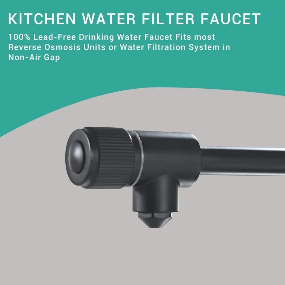  Purifier Kitchen Faucet Drinking Water Faucet, Pull Down Water Filter Kitchen Sink Faucets (Matte Black)