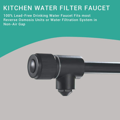  Purifier Kitchen Faucet Drinking Water Faucet, Pull Down Water Filter Kitchen Sink Faucets (Matte Black)