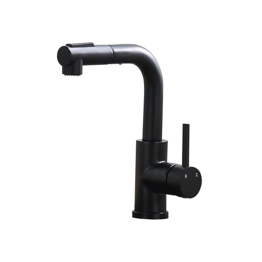  Sink Faucet, Black Kitchen Faucets With Pull Out Sprayer, Bathroom Sink Faucets Mini Bar Prep Faucet