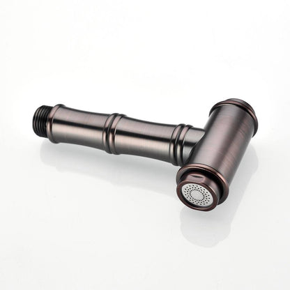  Double Handle Bridge Kitchen Faucet In VBronze