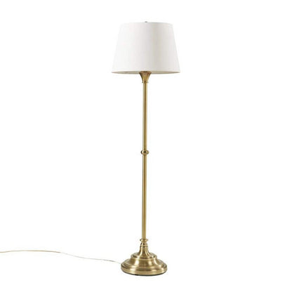  59 In. Bronze Modern 1-Light Smart 1-Way (On/Off) Standard Floor Lamp For Living Room With Fabric Drum Shade