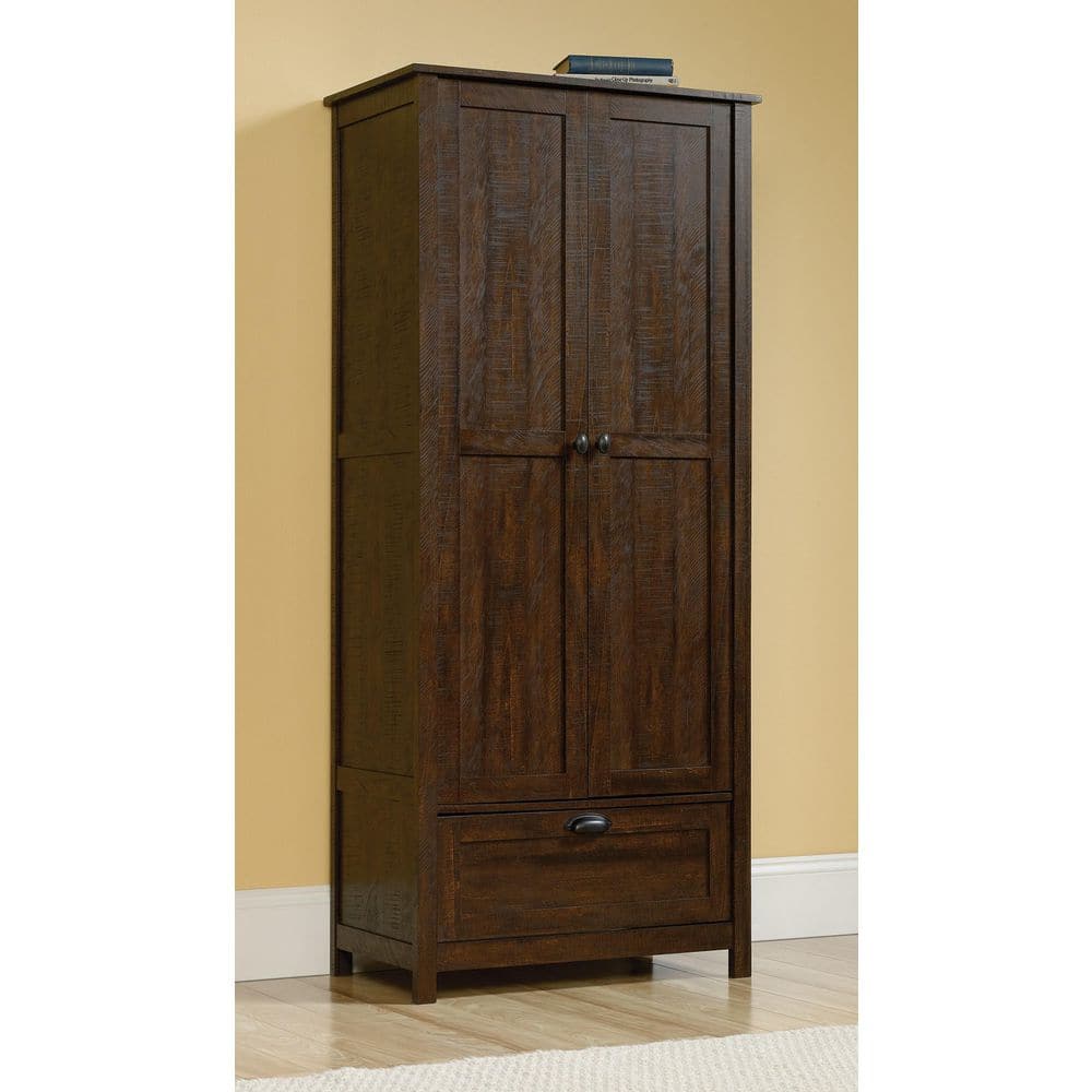  Freestanding Storage Cabinet ,in Brown