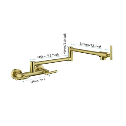  Pot Filler Faucets Both Hot Cold Water Wall Faucet Brass Faucets Kitchen