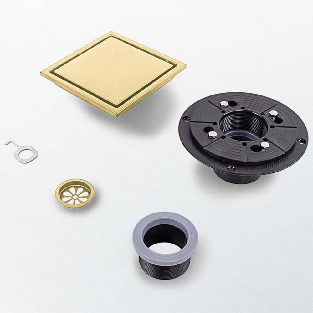  6 In. Square Shower Floor Drain