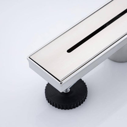  2.75 In. W X 12 In. D Stainless Steel Decorative Drain Cover With Brushed Nickel