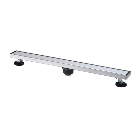  36 Inches Linear Shower Drain, Included Hair Strainer And Leveling Feet
