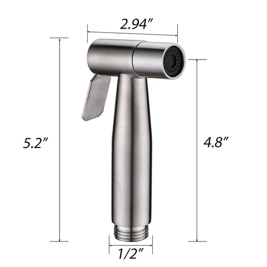  Single-Handle Bidet Faucet With Handle In Brushed Nickel