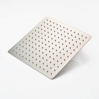  1-Spray Patterns With 2.5 GPM 12 In Wall Mount Rain Fixed Shower Head In Brushed Nickel