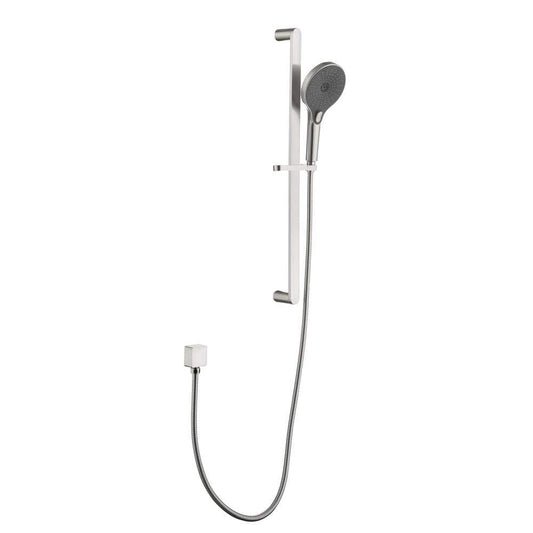  3-Spray Patters Wall Mount Handheld Shower Head 1.8 GPM In Brushed Nickel 69 In. Hose