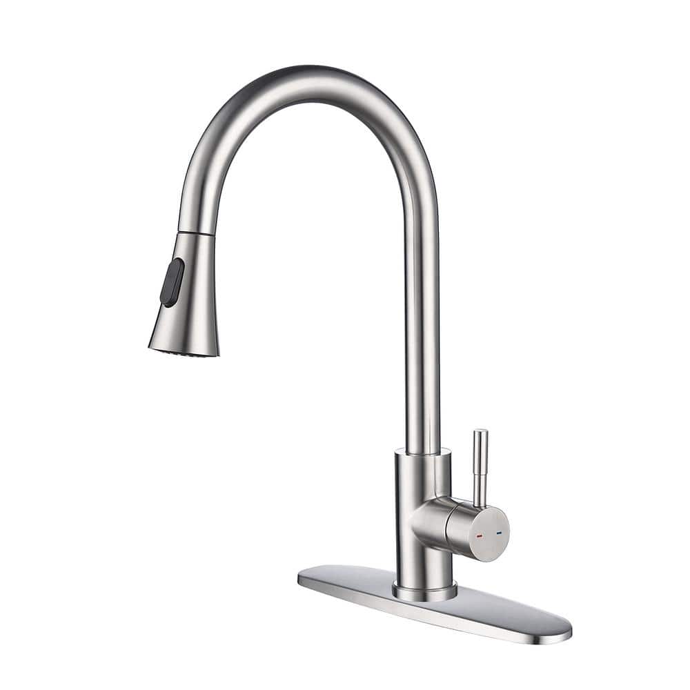  Kitchen Faucet With Pull Out Spraye In Brushed Nickel