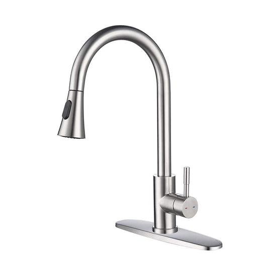  Kitchen Faucet With Pull Out Spraye In Brushed Nickel