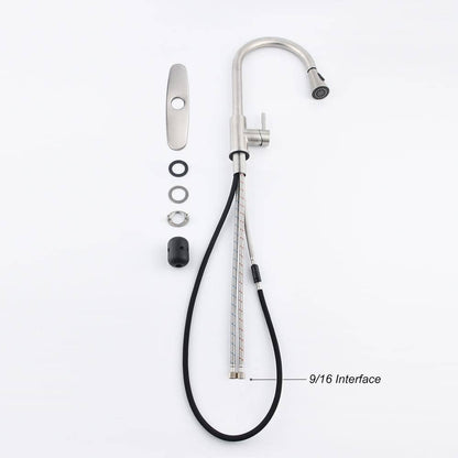  Kitchen Faucet With Pull Out Spraye In Brushed Nickel