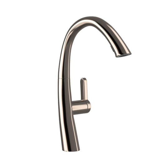  Single Handle Single Hole Bathroom Faucet Spot Resistant In Brushed Nickel
