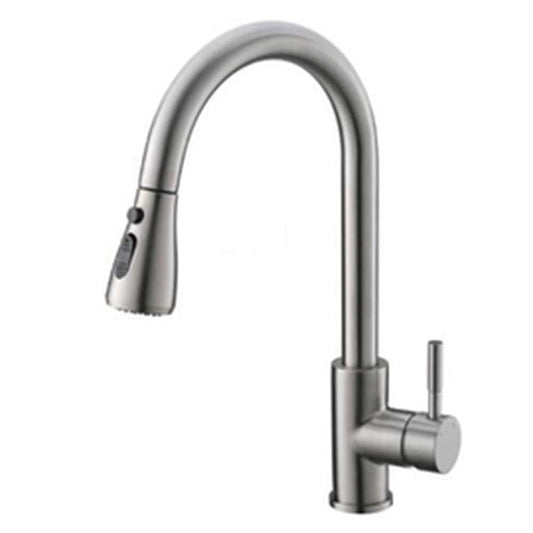  Touch-on Kitchen Faucet With Pull Out Sprayer Single Handle With 2-Way Pull Out Sprayer, Brushed Nicke