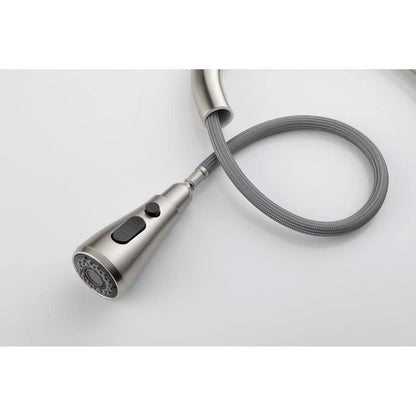  Single Handle Kitchen Sink Faucet With Pull Out Sprayer