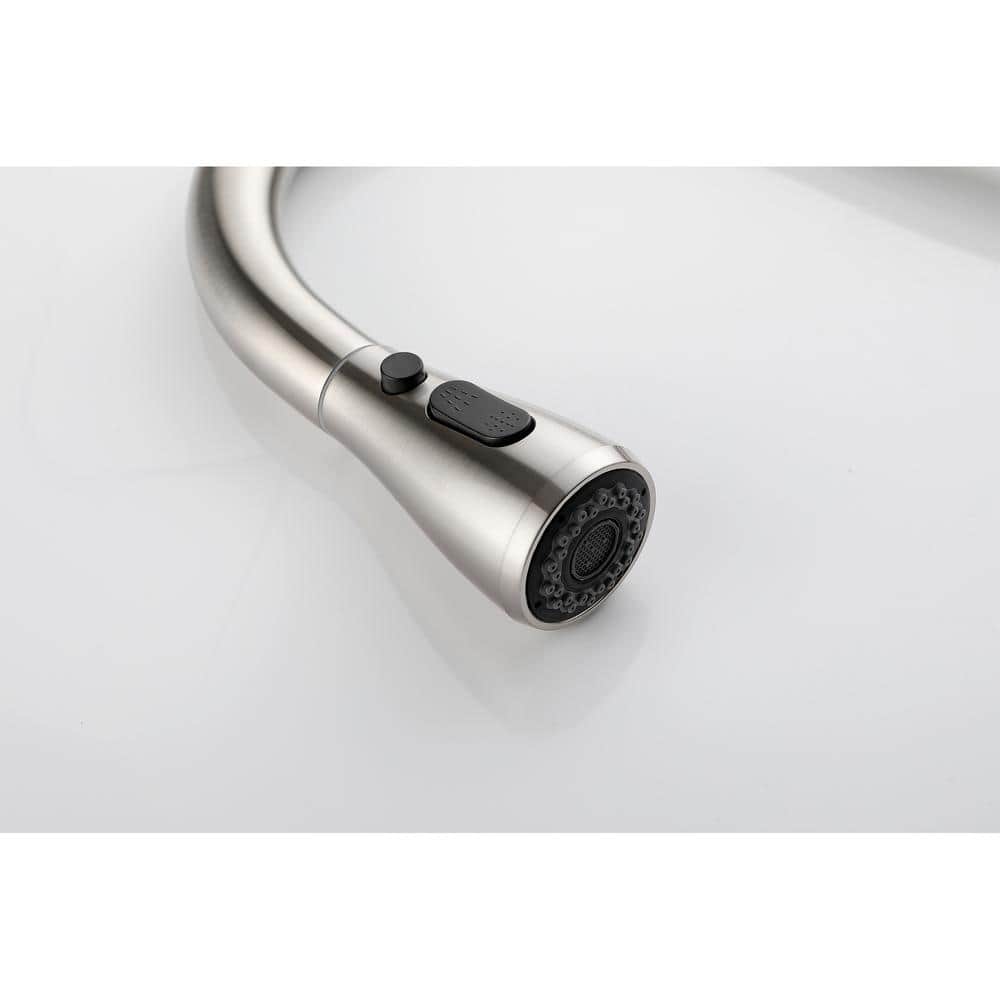  Single Handle Kitchen Sink Faucet With Pull Out Sprayer