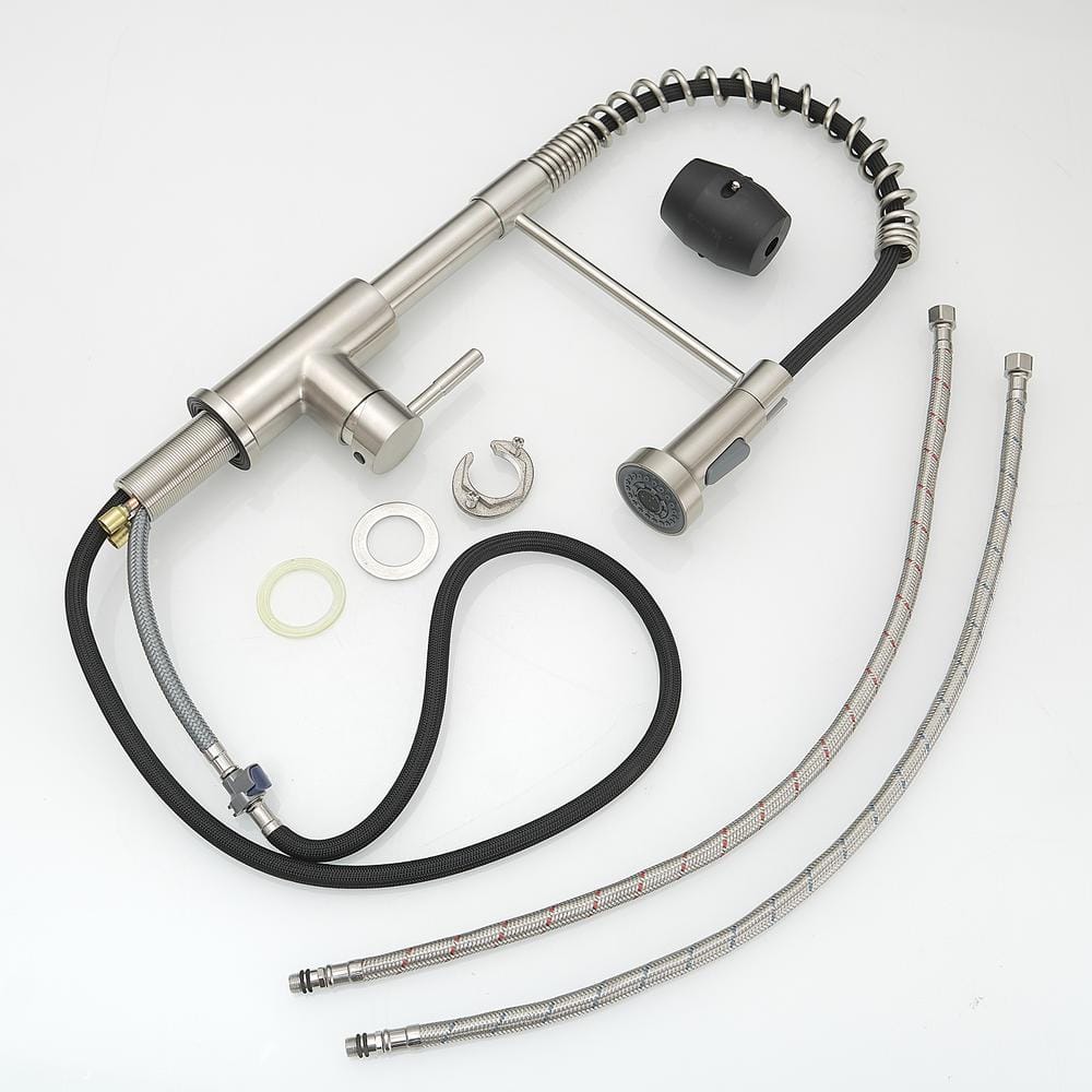  Single Handle Pull Out Sprayer Kitchen Faucet In