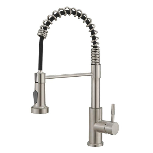  Single Handle Pull Out Sprayer Kitchen Faucet In