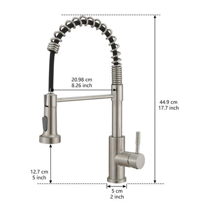  Single Handle Pull Out Sprayer Kitchen Faucet In