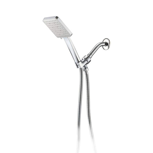  6 Sprays High Pressure Fixed And Handheld Shower Head Multi-Function 1.8 GPM In Chrome