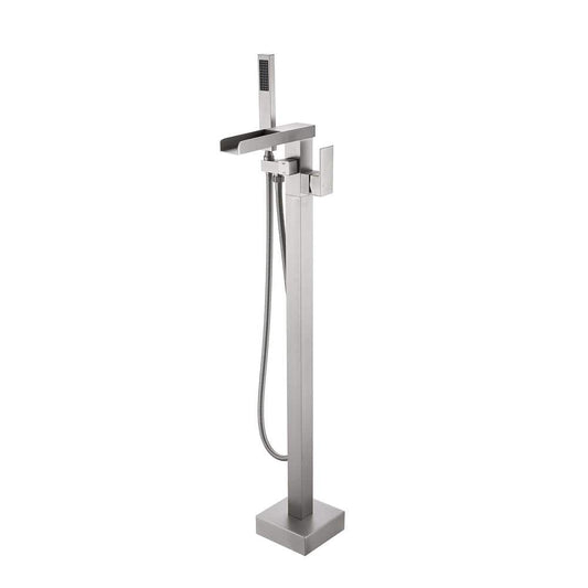  Single-Handle Free Standing Claw Foot Freestanding Tub Faucet With Handheld Shower In Chrome