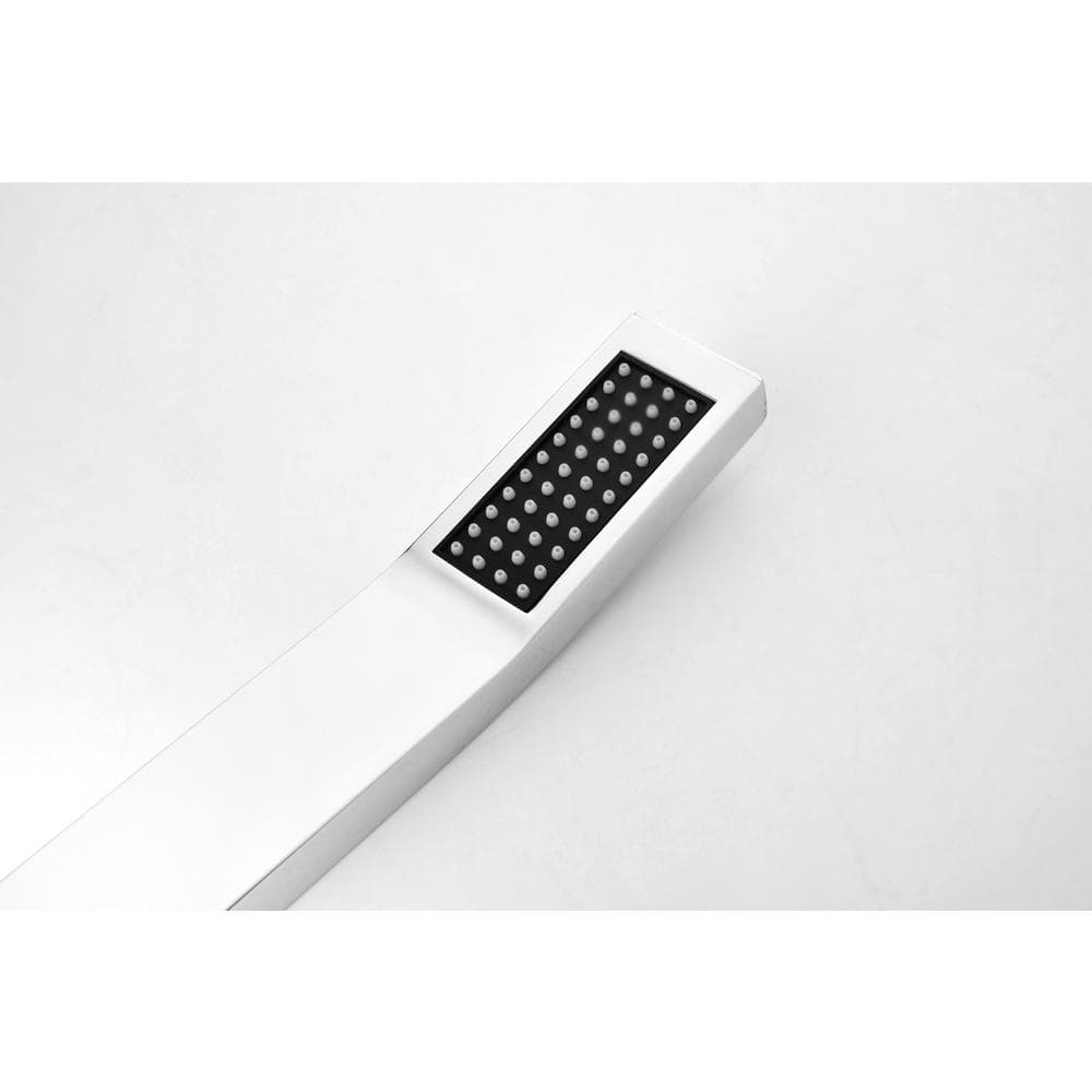  2-Spray Patterns With 0 In. 2.5 GPM In Ceiling Mount Fixed Shower Head In Chrome