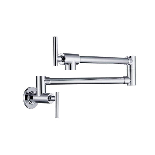  Wall Mount Folding Kitchen Pot Filler Faucet In Chrome