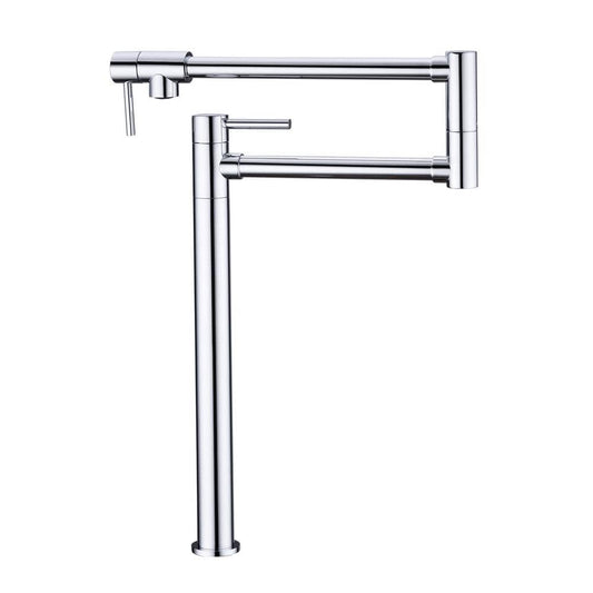  Freestanding Pot Filler Faucet With Extension Shank In Chrome
