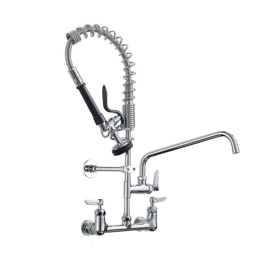  Triple Handle Pull Down Sprayer Kitchen Faucet In Chrome