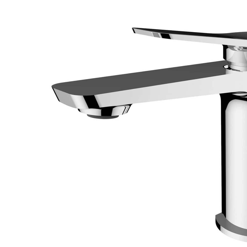  Single Handle Bathroom Faucet Chrome Finish