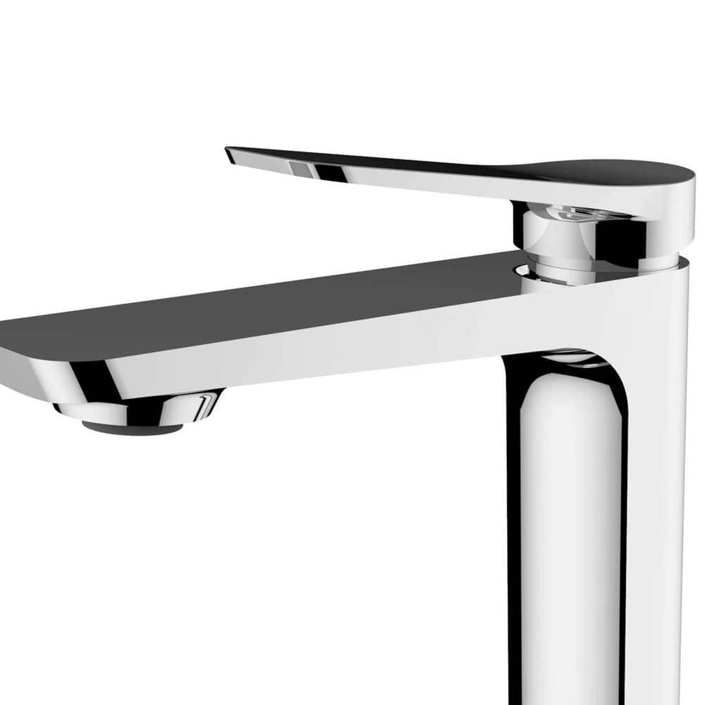  Single Handle Bathroom Faucet Chrome Finish