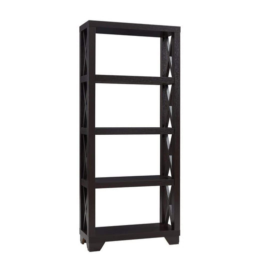  11.50 In. W X 30 In. D X 66.75 In. H Espresso MDF Freestanding Linen Cabinet With 5-Shelves In Espresso