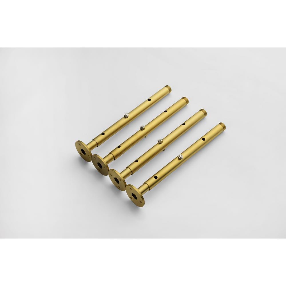  1-Spray Patterns 2.5 GPM 20 In. Ceiling Mount Fixed Shower Head In Gold