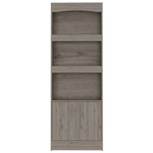  24.90 In. W X 10.40 In. D X 71.10 In. H Gray Particle Board Freestanding Linen Cabinet With 3 Shelves In Light Gray