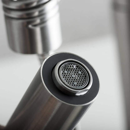  Single Handle Pull Down Sprayer Kitchen Faucet In Gray