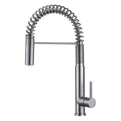  Single Handle Pull Down Sprayer Kitchen Faucet In Gray